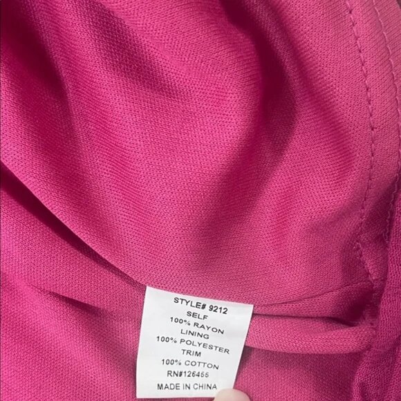 CHANCE Elegant Magenta Mini Dress - Picture 5 of 11